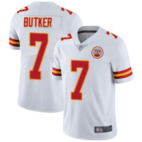 Wholesale Cheap Nike Chiefs #7 Harrison Butker White Men\'s Stitched NFL Vapor Untouchable Limited Jersey