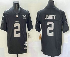 Cheap Men\'s Las Vegas Raiders #2 Ashton Jeanty Limited Black 65th Fashion Vapor Jersey