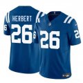 Men's Indianapolis Colts #26 Khalil Herbert Blue 2025 F.U.S.E. Vapor Limited Football Stitched Jersey Cheap