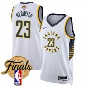 Men's Indiana Pacers #23 Aaron Nesmith White 2025 Finals Association Edition Stitched Basketball Jersey Cheap