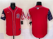 Cheap Men's New York Yankees Blank Red American Style Limited Stitched Baseball Jersey