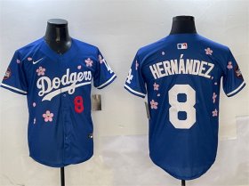 Men\'s Los Angeles Dodgers #8 Enrique Hernandez Royal 2025 Tokyo Series Limited Stitched Baseball Jersey Cheap