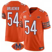Men's Chicago Bears #54 Brian Urlacher Orange 2025 F.U.S.E. With 4-Star C Patch VMH Patch Vapor Untouchable Limited Football Stitched Jersey Cheap Wholesale