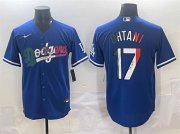 Cheap Men's Los Angeles Dodgers #17 Shohei Ohtani Blue Mexico Stitched Jersey