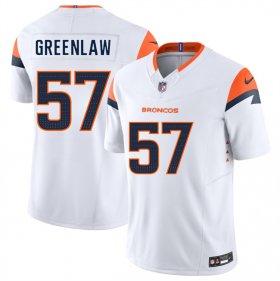 Men\'s Denver Broncos #57 Dre Greenlaw White 2025 F.U.S.E. Vapor Limited Football Stitched Jersey Cheap