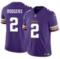 Men's Minnesota Vikings #2 Isaiah Rodgers Purple 2025 F.U.S.E. Vapor Limited Football Stitched Jersey Cheap