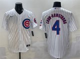 Cheap Men's Chicago Cubs #4 Pete Crow-Armstrong White Cool Base Stitched Baseball Jersey