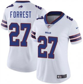 Women\'s Buffalo Bills #27 Darrick Forrest White Vapor Stitched Football Jersey(Run Small) Cheap
