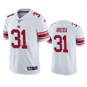 Wholesale Cheap Men\'s New York Giants #31 Matt Breida White Vapor Untouchable Limited Stitched Jersey