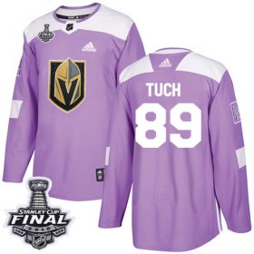 Wholesale Cheap Adidas Golden Knights #89 Alex Tuch Purple Authentic Fights Cancer 2018 Stanley Cup Final Stitched NHL Jersey