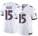 Cheap Men's Baltimore Ravens #15 Cooper Rush White 2025 F.U.S.E. Vapor Limited Football Jersey