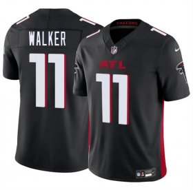 Cheap Men\'s Atlanta Falcons #11 Jalon Walker Black 2025 Draft F.U.S.E. Vapor Untouchable Limited Football Stitched Jersey