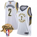 Men's Indiana Pacers #2 Andrew Nembhard White 2025 Finals Association Edition Stitched Basketball Jersey Cheap
