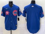 Cheap Men's Chicago Cubs Blank Royal 2025 Tokyo Series Limited Stitched Baseball Jersey