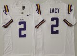 Men's LSU Tigers #2 Kyren Lacy White F.U.S.E. Stitched Jersey