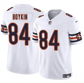 Cheap Men\'s Chicago Bears #84 Miles Boykin White 2025 F.U.S.E. Vapor Untouchable Limited Football Stitched Jersey