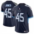 Men's Tennessee Titans #45 Dre'Mont Jones Navy 2025 Vapor Limited Football Stitched Jersey Cheap