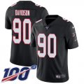 Wholesale Cheap Nike Falcons #90 Marlon Davidson Black Alternate Youth Stitched NFL 100th Season Vapor Untouchable Limited Jersey