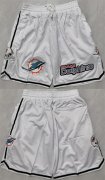Cheap Men's Maimi Dolphins White Shorts (Run Small)