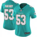 Wholesale Cheap Women's Miami Dolphins #53 Kyle Van Noy Aqua Green Team Color Stitched Vapor Untouchable Limited Jersey