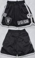 Cheap Men's Las Vegas Raiders Black Shorts (Run Small)