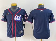 Cheap Youth American League Cleveland Guardians Blank Navy 2025 All-Star Edition Limited Stitched Baseball Jersey