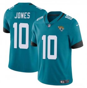 Cheap Men\'s Jacksonville Jaguars #10 Mac Jones Teal Vapor Untouchable Limited Football Stitched Jersey
