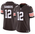 Cheap Men's Cleveland Browns #12 Shedeur Sanders Brown 2025 F.U.S.E. Vapor Limited Football Stitched Jersey