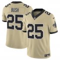 Cheap Men's New Orleans Saints #25 Reggie Bush Gold 2025 F.U.S.E. Alternate Vapor Limited Football Stitched Jersey