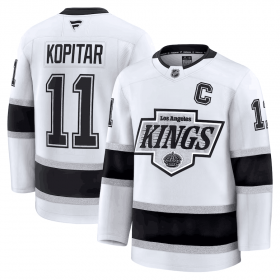 Men\'s Los Angeles Kings #11 Anze Kopitar White 2024-25 Away Stitched Hockey Jersey Cheap