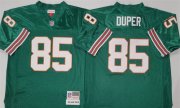 Men's Miami Dolphins #85 Mark Duper Aqua Throwback Stitched Football Jersey