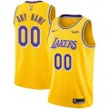 Cheap Men's Nike Custom Los Angeles Lakers Gold NBA Swingman Icon Edition Jersey