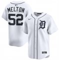 Men's Detroit Tigers #52 Troy Melton White 2024 Home Limited Stitched Baseball Jersey Cheap Wholesale