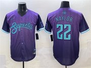 Men's Arizona Diamondbacks #22 Josh Naylor Purple 2025 City Connect Limited Stitched Baseball Jersey Cheap