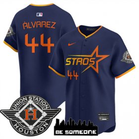 Men\'s Houston Astros #44 Yordan Alvarez Navy 2025 City Connect Limited Stitched Baseball Jersey Cheap