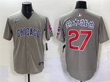Cheap Men's Chicago Cubs #27 Shohei Ohtani Gray Limited Stitched Baseball Jersey