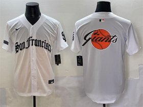 Men\'s San Francisco Team Big Logo White \'Gothic Fog Edition\' Vapor Premier Limited Stitched Jersey