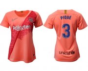 Wholesale Cheap Women's Barcelona #3 Pique Third Soccer Club Jersey