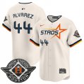 Men's Houston Astros #44 Yordan Alvarez Cream 2025 City Connect Limited Stitched Baseball Jersey Cheap