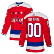 Cheap Men's Washington Capitals adidas Red Alternate Authentic Custom Jersey