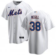 Cheap Men's New York Mets #38 Tylor Megill White Cool Base Stitched Baseball Jersey