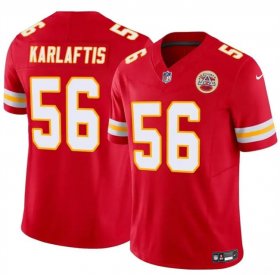 Men\'s Kansas City Chiefs #56 George Karlaftis Red 2024 F.U.S.E Vapor Untouchable Limited Stitched Football Jersey