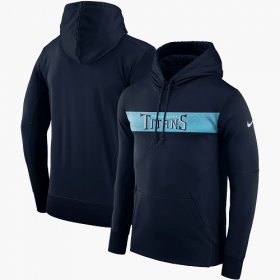 Wholesale Cheap Men\'s Tennessee Titans Nike Navy Sideline Team Performance Pullover Hoodie