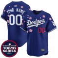 Men's Los Angeles Dodgers Active Player Custom Royal 2025 Tokyo Series Limited Stitched Baseball Jersey Cheap