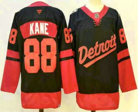 Men\'s Detroit Red Wings #88 Patrick Kane Black 2025 Stadium Series Stitched Jersey Cheap