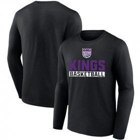 Men\'s Sacramento Kings Black 2025 Let\'s Go Long Sleeve T-Shirt