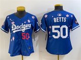 Youth Los Angeles Dodgers #50 Mookie Betts Royal 2025 Tokyo Series Limited Stitched Baseball Jersey Cheap