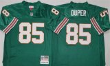 Men's Miami Dolphins #85 Mark Duper Aqua Throwback Stitched Football Jersey
