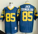 Men's Los Angeles Rams #85 Jack Youngblood Royal Throwback Football Stitched Jersey Cheap Wholesale