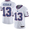 Wholesale Cheap Nike Giants #13 Odell Beckham Jr White Youth Stitched NFL Limited Rush Jersey